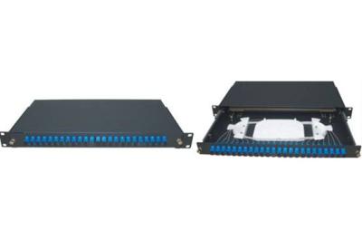 China 12 cores, 24 cores, 36 cores, 48 cores Slidable rack-mount ODF Fiber Optic Patch Panel for sale