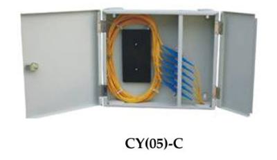 中国 白い色ISO SGSのSC/FCの屋外の密集した繊維光学の端子箱24の中心は左舷に取ります 販売のため