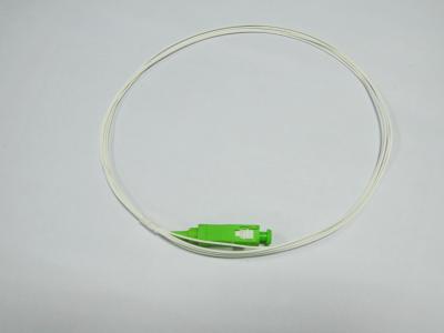 China White cable SC APC SM SX 0.9mm White Fiber Optic Pigtail for Video Transmission , Data Transmission for sale