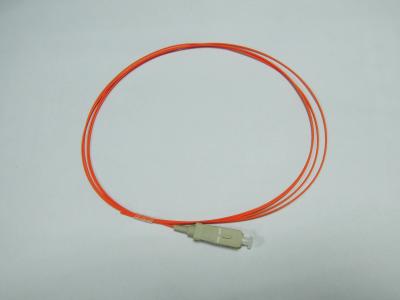 China ISO RoHS Orange color Low insterion loss and high return loss 3m SC MM Fiber Optic Pigtail for sale