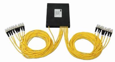 China PLC 1x16 FC Fiber Optic Splitter SM ABS packing for sale