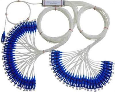China Vário divisor da fibra óptica do PLC da relação 1×64 do acoplamento para a rachadura do laser à venda