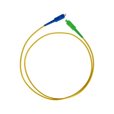 Китай Гибкий провод оптического волокна SX SM 0.9mm, SC ранга телекоммуникаций/APC к кабелю SC/UPC LSZH продается