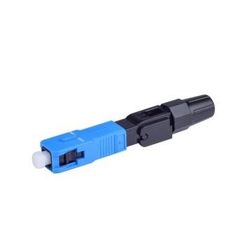 China FTTH field assembly quick conector SC UPC 60mm Clamshell Type fiber optical fast connector for sale