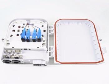 China 2 puerto óptico plástico de la caja de distribución de la fibra del puerto 8 para FTTH/CATV en venta