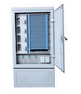 China Fiber Optic Cross Connection Cabinet Stainless Steel 288 Cores for sale