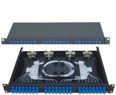 China SC24 Rack-Mounted Fiber Optic Patch Panel apply in working as distribution box for sale