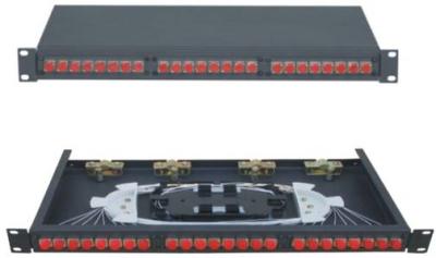 China GPZ /RM - SC12 FC24 Rack-Mounted Fiber Optic Patch Panel 480 * 250 * 1U for sale