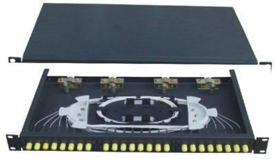 China ST24 Panel de conexiones de fibra óptica montado en Rack, GPZ / RM - SC24 480 * 250 * 1U en venta