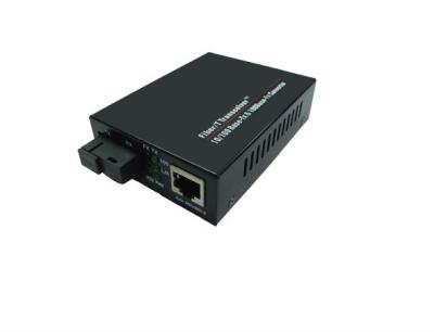 China Black color RJ-45 SC Fiber Optic Ethernet Media Converter Apply to the Campus Broadband Network for sale