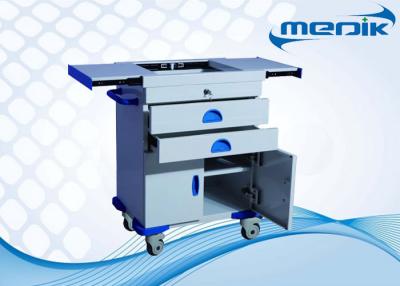 China Epoxy Coated Steel Doctor Use Anesthesia Cart With Eight Drawers for sale