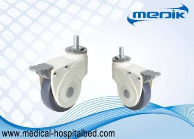 China Nylon Body Construction Threaded Stem Heavy Duty Bed Casters For Hospital Equipment for sale