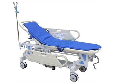 China Single Crank Mechanical Patient Trolley, Manual Patient Transfer Stretcher for sale