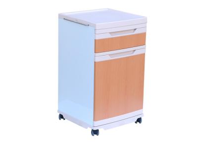 China Patient Room Medical Bedside Locker With Wardrobe On Casters for sale