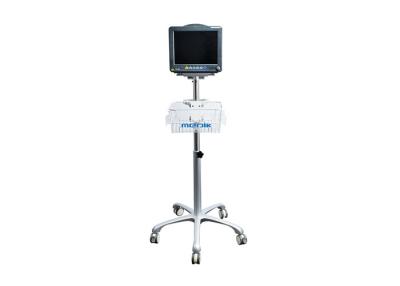 China Aluminum Alloy 5 Leg Cardiac Patient Monitor Stand With Basket for sale