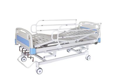 China Height Adjustable Semi Fowler Manual Hospital Bed For Ward with ABS Platform for sale