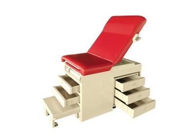 China Easy Operation Manual Gynecology Examination Table With Drawers Step Stool for sale