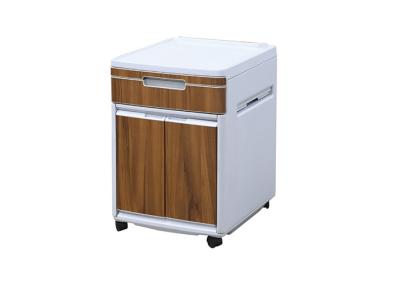 China 770mm Height Movable Hospital Bedside Cabinet With Casters Lock for sale