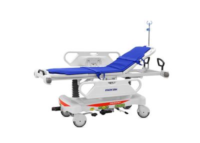 China Height Adjustable Mechanical Transport Stretcher Trolley For Hospital Disabled for sale