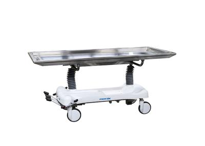 China Medical Hydraulic Cadaver Trolley Height Adjustable Mortuary Stretcher For Hospital for sale