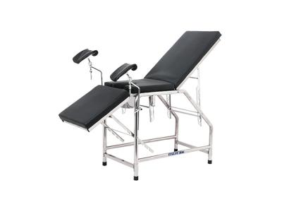 China Manual Backrest Adjustable Gynecologist Examination Table With Stirrups for sale