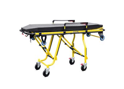 China YA-AS11 Folding Manual Ambulance Stretcher Trolley Lightweight With Wheels for sale