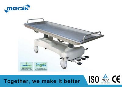 China Hydraulic Electric Patient Transfer Trolley Removable Stainless Steel Top for sale
