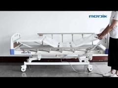 Mobile Handicapped Electric Hospital Bed With Remote Control