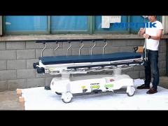 Clinic Patient Transport Trolley Aluminum Alloy 250KG Load
