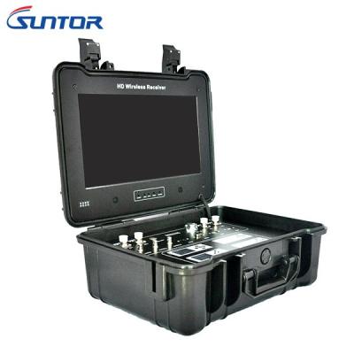Cina Scatola portatile del ricevitore di Hd del monitor di COFDM, video trasmettitore senza fili e ricevitore in vendita
