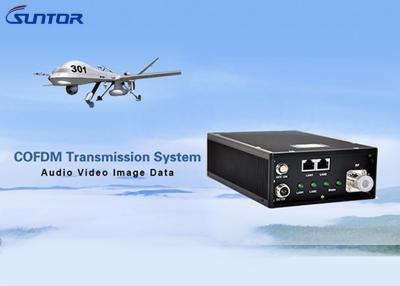 China No Delay COFDM Transmitter , High Power Video Transmitter With Dual RJ45 Port for sale