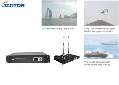 China 40W Helicopter SD AV Wireless Transmitter COFDM Modulation For Rescue , Reconnaissance for sale