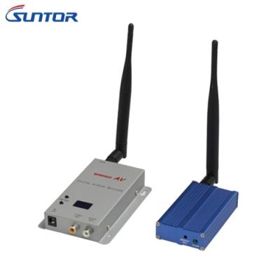 China 1.2GHz Lightweight Wireless Av Sender And Receiver 2000mW 1-3km 15CH DC12V for sale