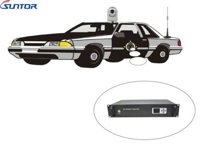 China 300-860Mhz COFDM Transmitter TDD-COFDM patrol car 230km/h moving video wireless sender for sale