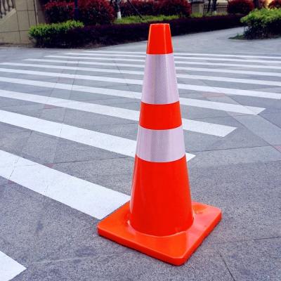 China Various Size Traffic Cones Safety Warning Road Cones, Fluorescent Orange Road Traffic PVC Cones Safety Caution Sign for sale