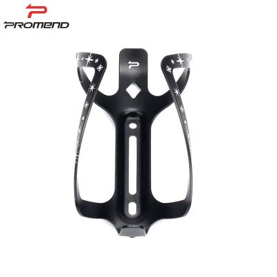 China PROMEND ALUMINUM ALLOY ALUMINUM ALLOY BICYCLE WATER BOTTLE CAGE BOTTLE CAGE BLACK COLOR LIGHTWEIGHT BICYCLE BOTTLE BOTTLE CAGE for sale