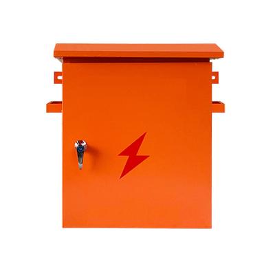 Китай Orange Steel Electrical Enclosure Outdoor Cctv Power Supply Cable Distribution Box Waterproof продается