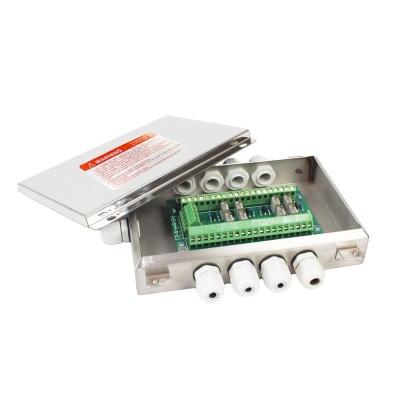 China 8 Way Stainless Steel Load Cells Summing Junction Box Enclosure Weighing Sensor for Platform Scale for sale