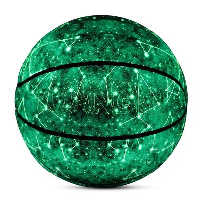 China Basketball Official Size 7 Light Up Streetball Fluorescent Bright Basketball Ball for Night Game for sale