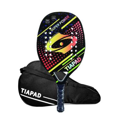 中国 袋が付いている浜のテニス ラケット カーボン繊維のエヴァの記憶泡の中心のテニスのかいラケット 販売のため