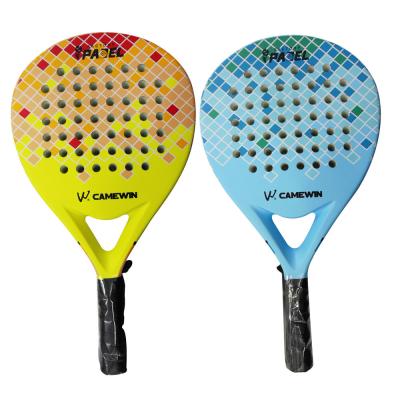 China 38mm Thickness Carbon Fiber Padel Outddor Sport Beach Tennis Racket Paddle for sale