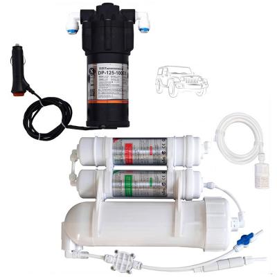China Direct Drinking Water Filter System Reverse Osmosis Water Purifier Ro System 12V Car Camping Outdoor for sale