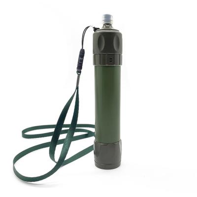 China Outdoor Flushable Water Filter Straw Portable Water Purifier Straw Hiking Camping Emergency Survival for sale