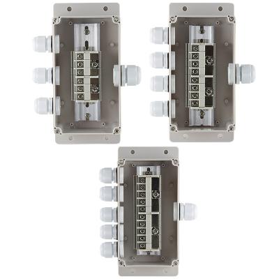 China Cable Distribution Junction Box 158*90*60mm Waterproof  Wall Mount With Connectors Assembly Kit for sale