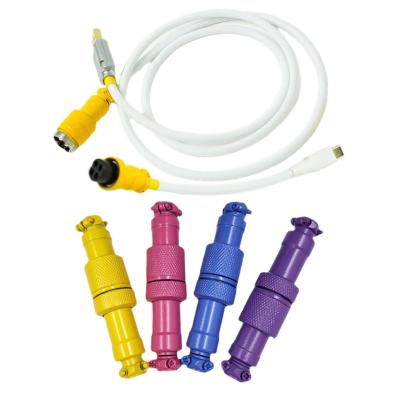 China Coloured GX12 GX16 Aviation Connector Male Female Socket Plug For Mechanical Keyboard Cable for sale