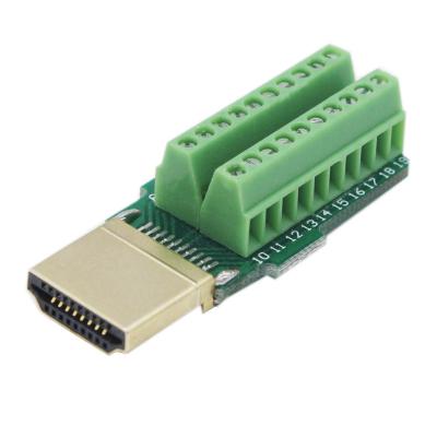China HDMI Male Jack to Screw Terminal Block Breakout Board Adapter for sale