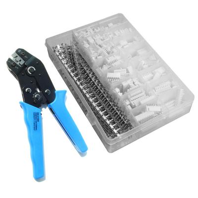 China 900pcs JST-XH 2.54mm Connectors Assortment Kit Crimping Tool Crimper Plier Set for sale