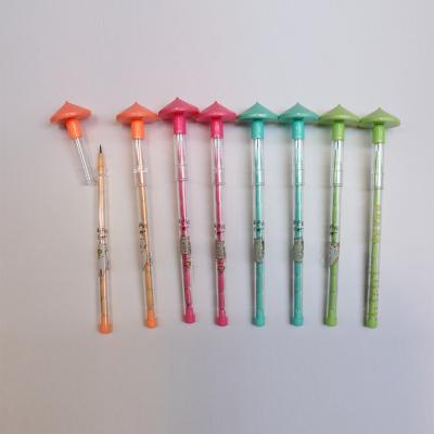 China Novelty whipping top cap  bullet push pencil multi point pencil push lead pencil for sale