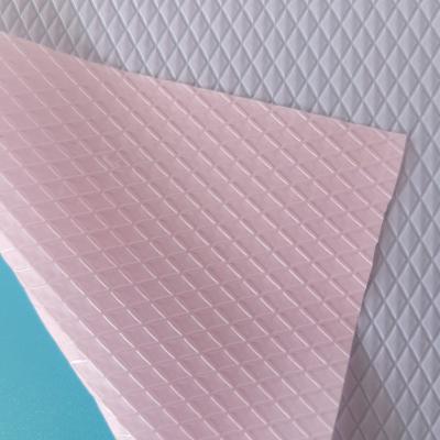 China Pink Diaper PE Film Prismatic Pattern Sanitary Napkin Backsheet for sale