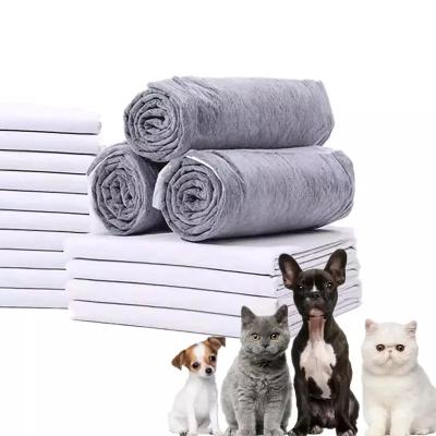 China Convenient 5 Ply Core Disposable Pet Pee Pads with Activated Bamboo Charcoal Layer for sale